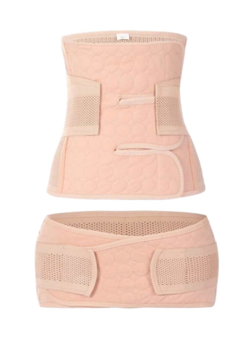 2 في 1 حزام ضاغط لما بعد الولادة الطبيعية والقيصرية مشد النفاس, حزام النفاس بعد الولادة - Image 1